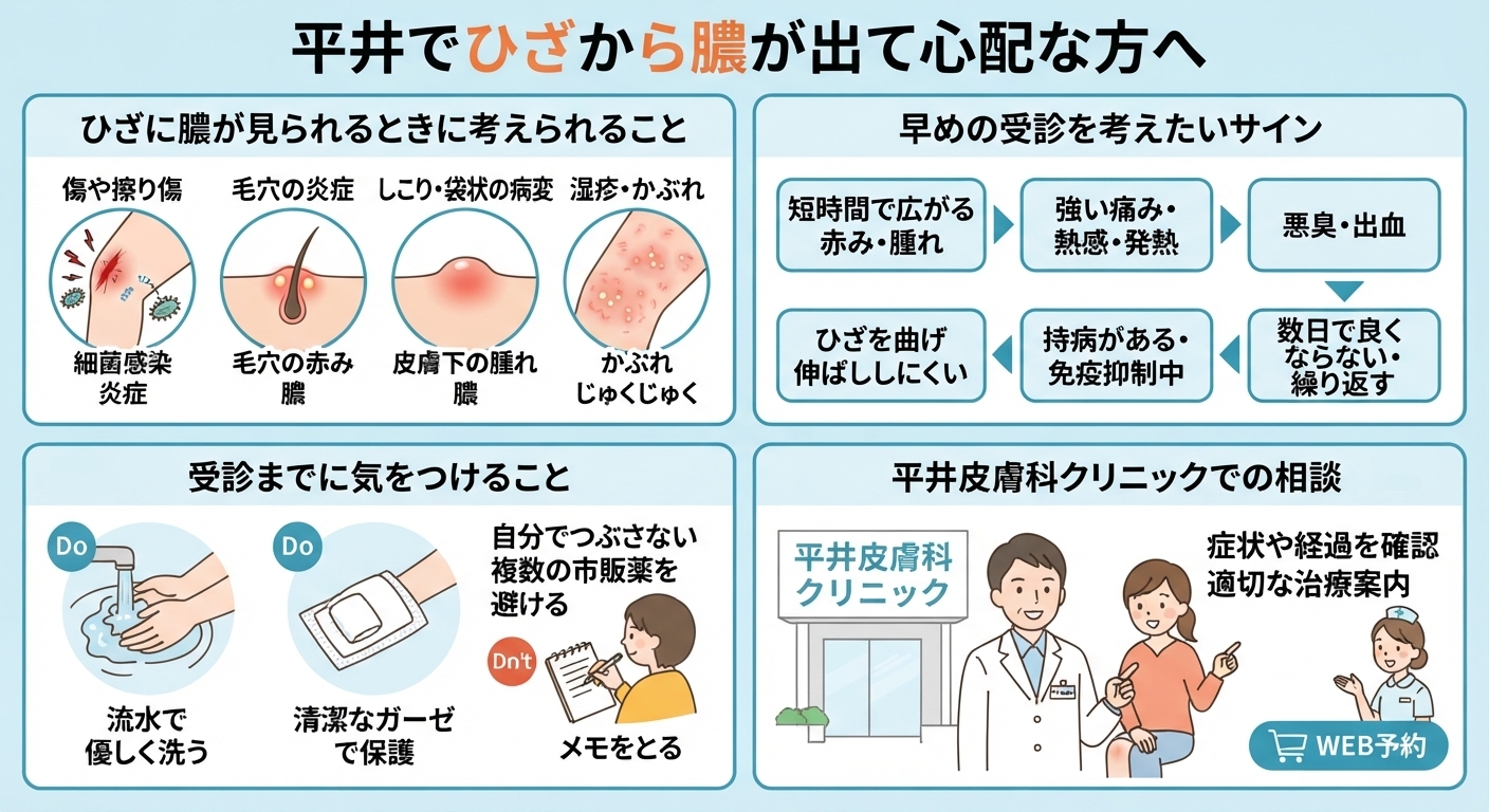 膝の膿