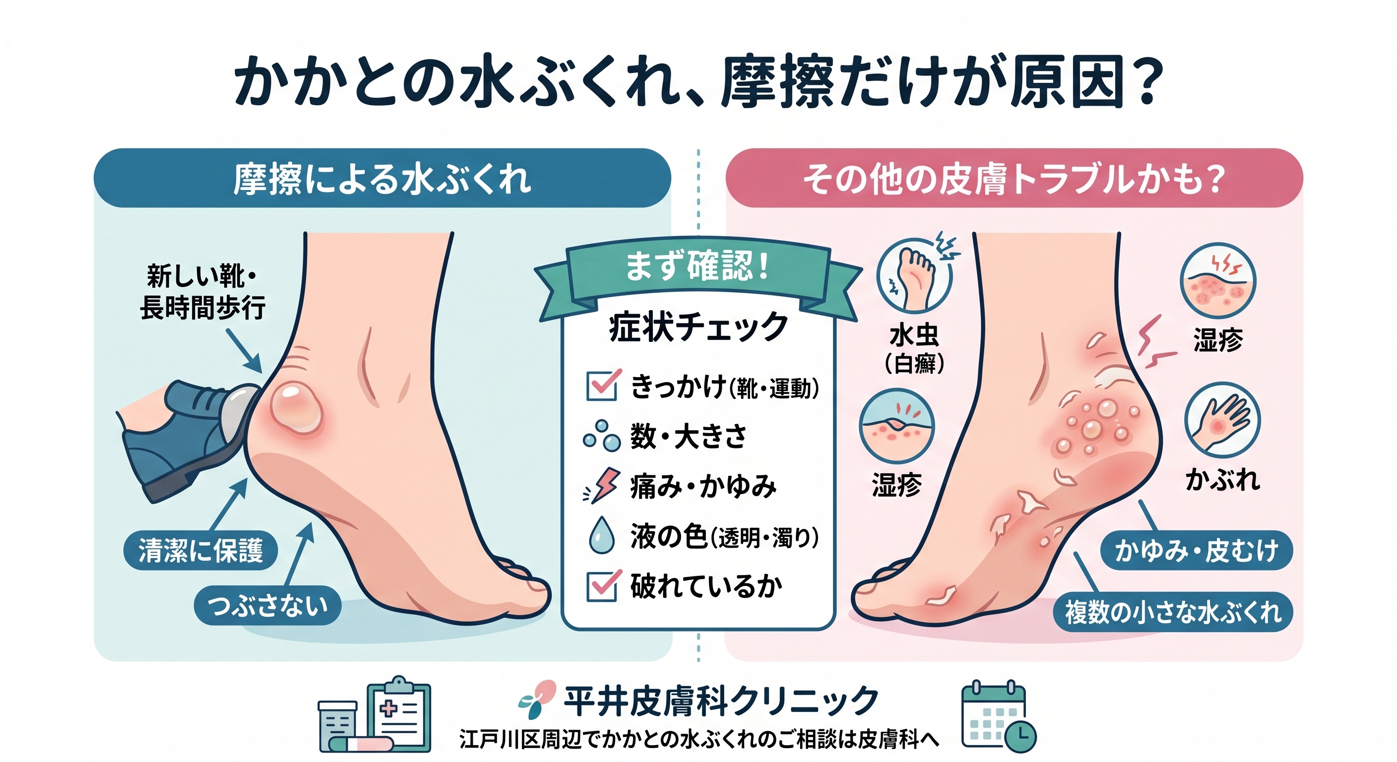 踵水ぶくれ
