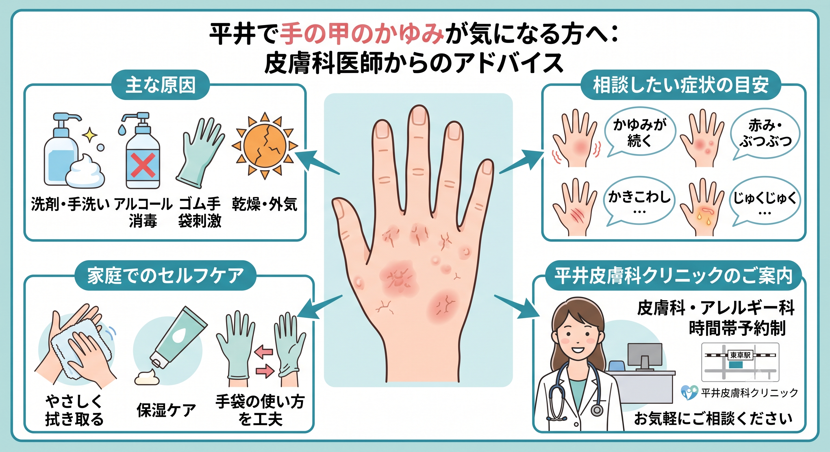 手の甲のかゆみ