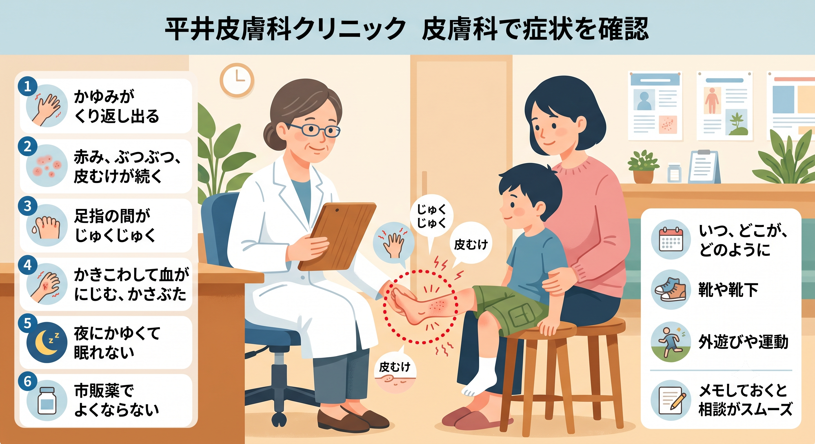 子ども足痒み