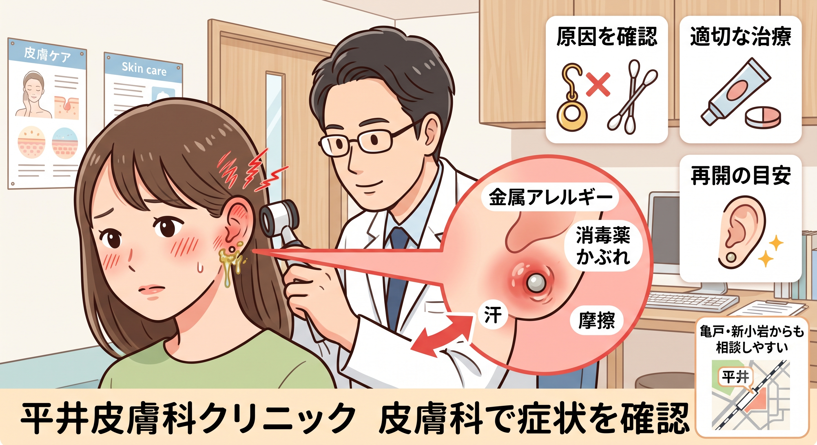 ピアスかぶれ