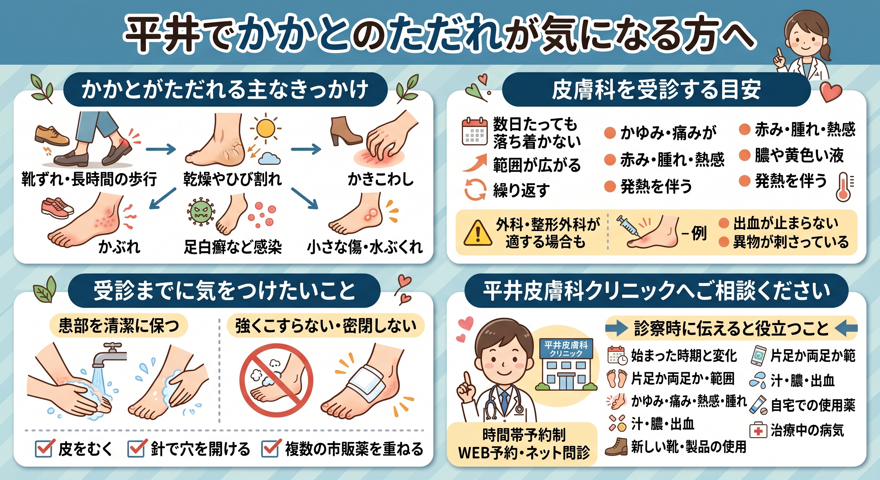 かかとのただれ